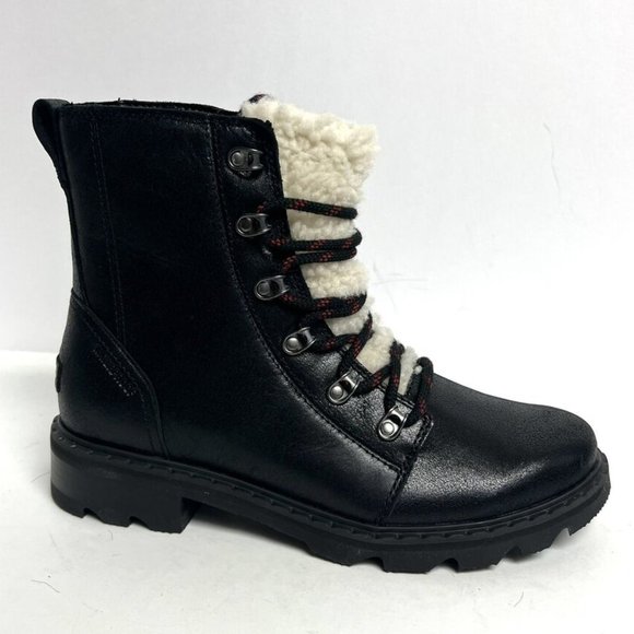 Sorel Women's Lennox Lace Cozy Waterproof Boot Black, Size M